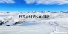 形容农村妇女的词语