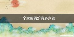 一个家用锅炉有多少铁