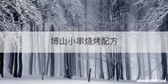 博山小串烧烤配方