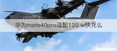 华为mate40pro适配120 w快充么