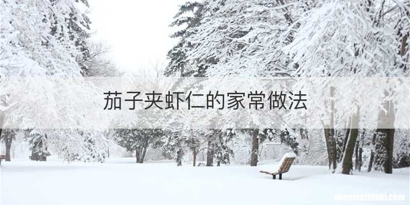 茄子夹虾仁的家常做法