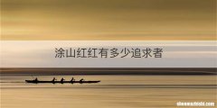 涂山红红有多少追求者