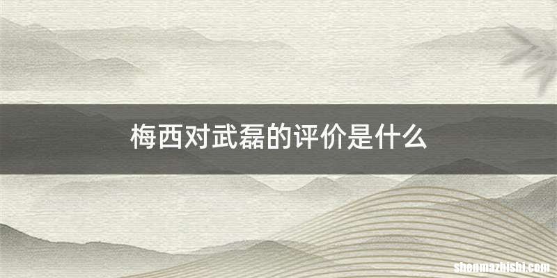 梅西对武磊的评价是什么