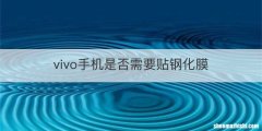 vivo手机是否需要贴钢化膜