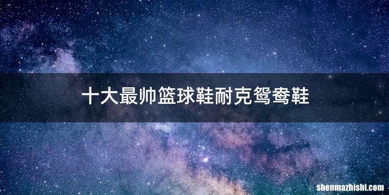 十大最帅篮球鞋耐克鸳鸯鞋