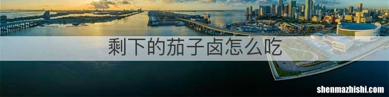 剩下的茄子卤怎么吃