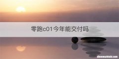 零跑c01今年能交付吗