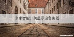 米家智能开关显示设备离线