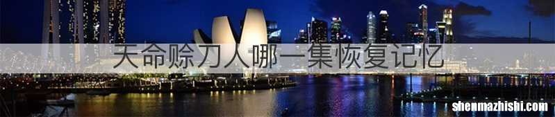 天命赊刀人哪一集恢复记忆