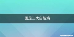 国足三大白斩鸡