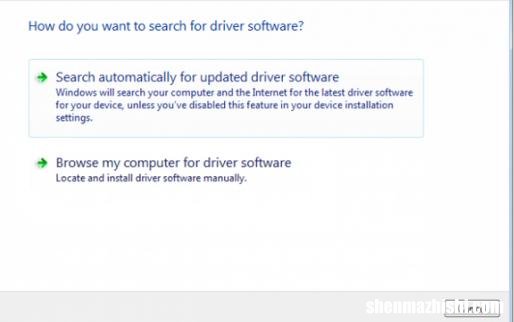 如何在WINDOWS7中手动更新驱动程序？