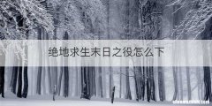 绝地求生末日之役怎么下