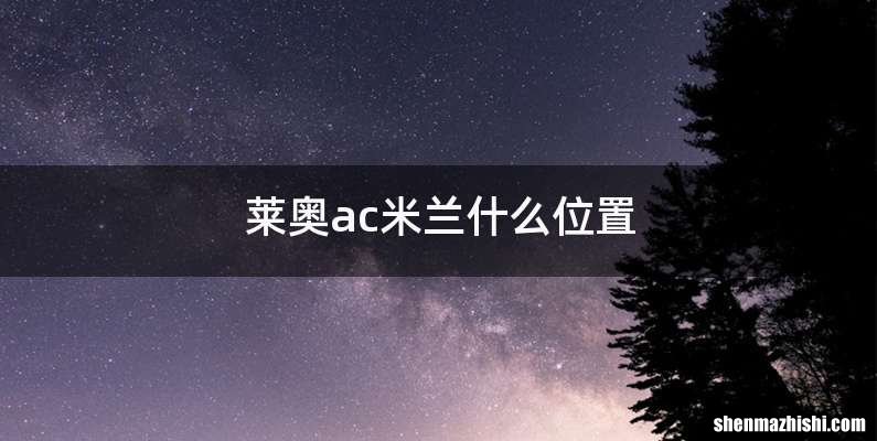 莱奥ac米兰什么位置