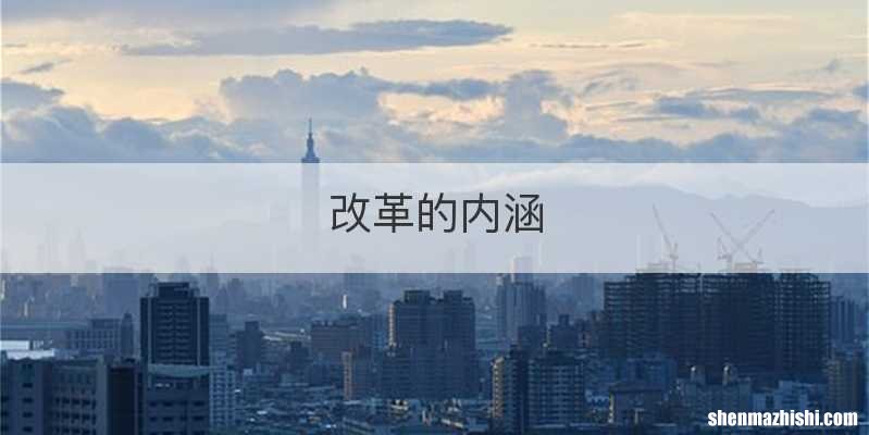 改革的内涵