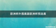 欧洲杯外围赛跟欧洲杯预选赛