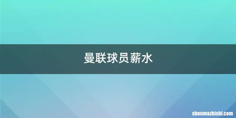 曼联球员薪水