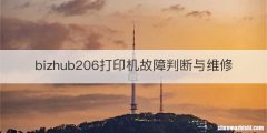 bizhub206打印机故障判断与维修