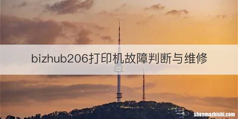 bizhub206打印机故障判断与维修
