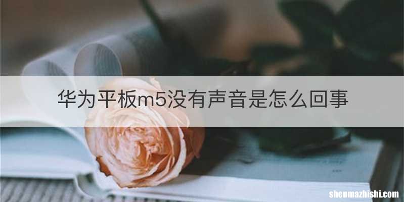 华为平板m5没有声音是怎么回事