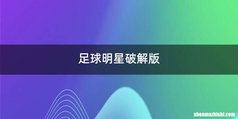 足球明星破解版