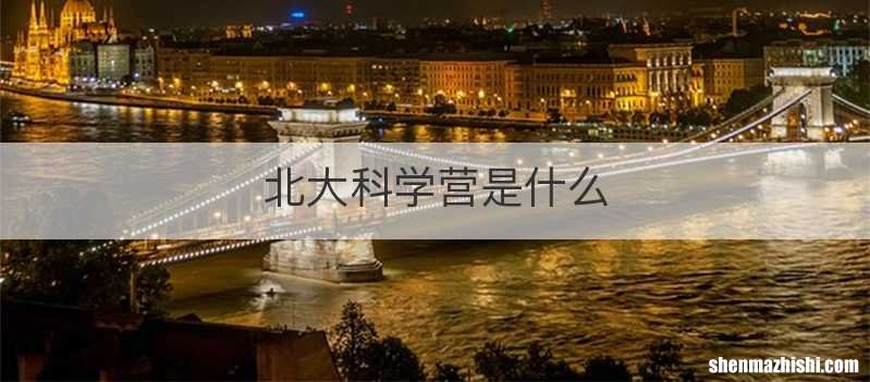 北大科学营是什么