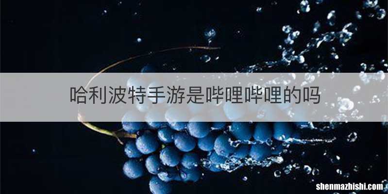 哈利波特手游是哔哩哔哩的吗
