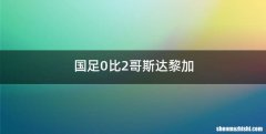 国足0比2哥斯达黎加