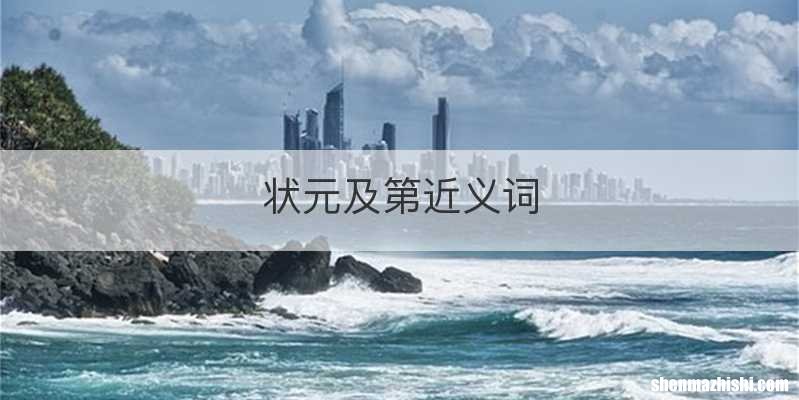 状元及第近义词