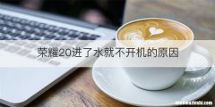 荣耀20进了水就不开机的原因