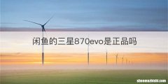 闲鱼的三星870evo是正品吗