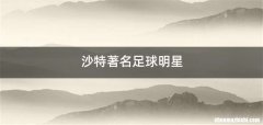 沙特著名足球明星
