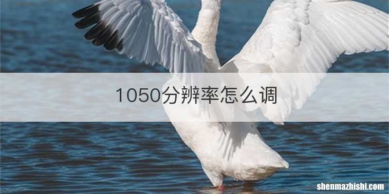 1050分辨率怎么调