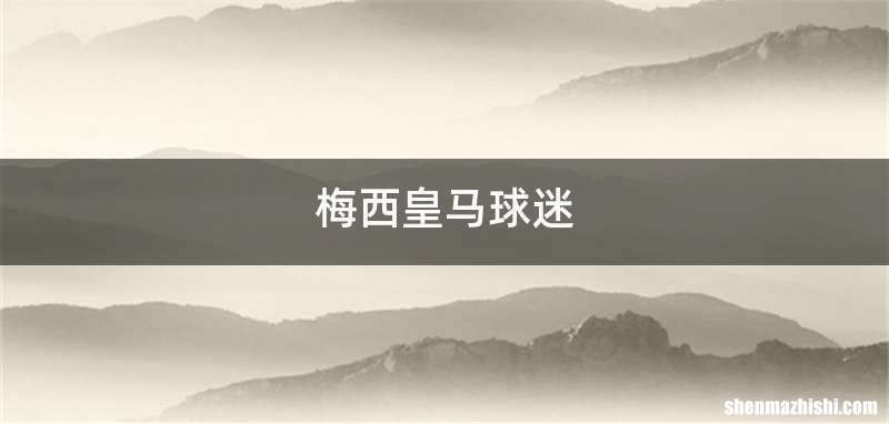 梅西皇马球迷