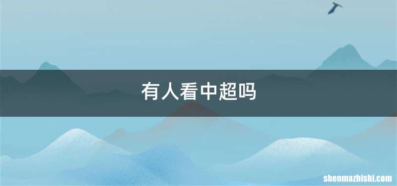 有人看中超吗