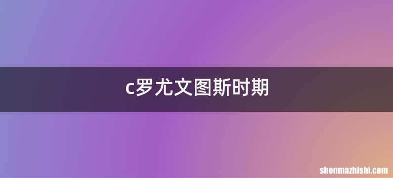c罗尤文图斯时期