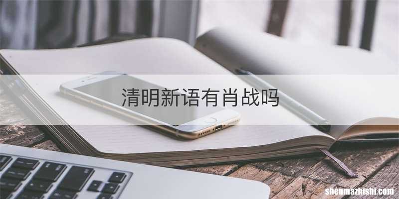 清明新语有肖战吗