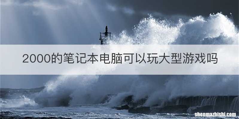2000的笔记本电脑可以玩大型游戏吗