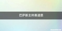巴萨新主帅赛迪恩
