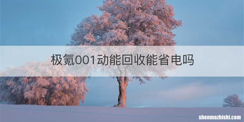 极氪001动能回收能省电吗