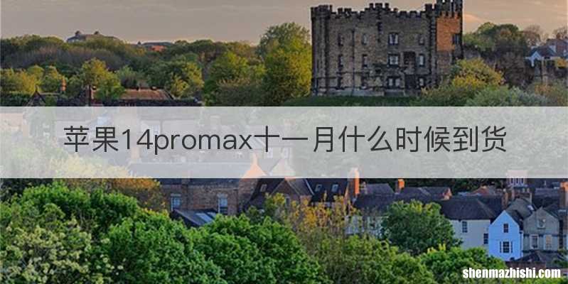 苹果14promax十一月什么时候到货