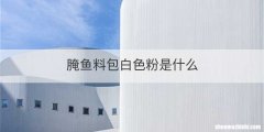 腌鱼料包白色粉是什么