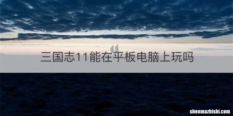 三国志11能在平板电脑上玩吗