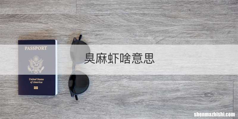 臭麻虾啥意思