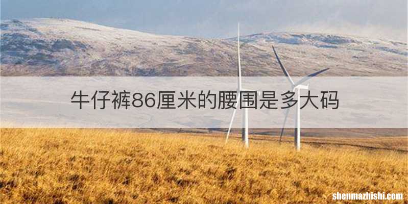 牛仔裤86厘米的腰围是多大码