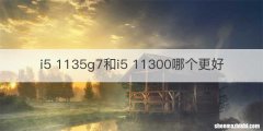 i5 1135g7和i5 11300哪个更好