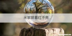米家屏幕灯不亮