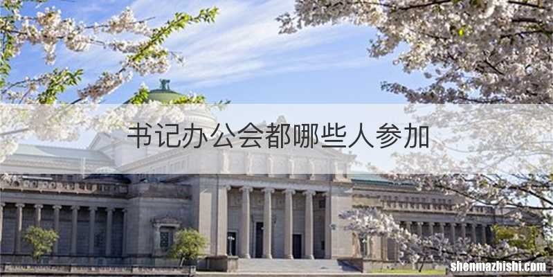 书记办公会都哪些人参加