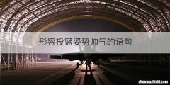形容投篮姿势帅气的语句