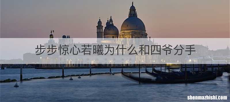步步惊心若曦为什么和四爷分手
