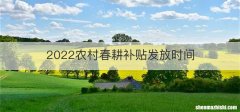 2022农村春耕补贴发放时间